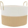 Sale Opbergmand Ø 51x33 cm katoen beige en wit Manden En Bakken