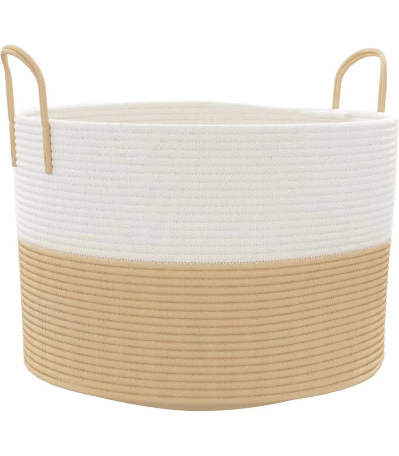 Sale Opbergmand Ø 51x33 cm katoen beige en wit Manden En Bakken