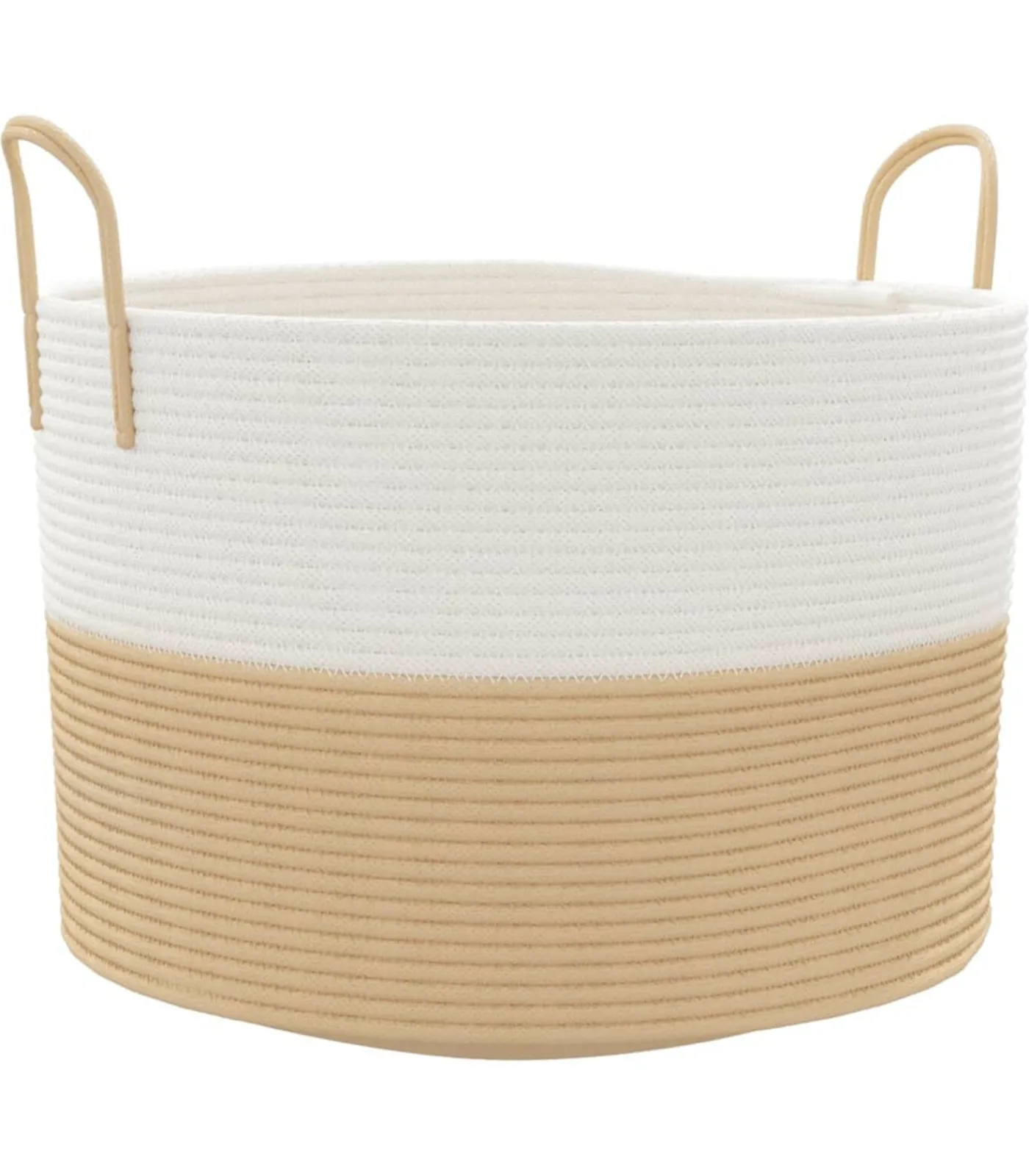 Sale Opbergmand Ø 51x33 cm katoen beige en wit Manden En Bakken
