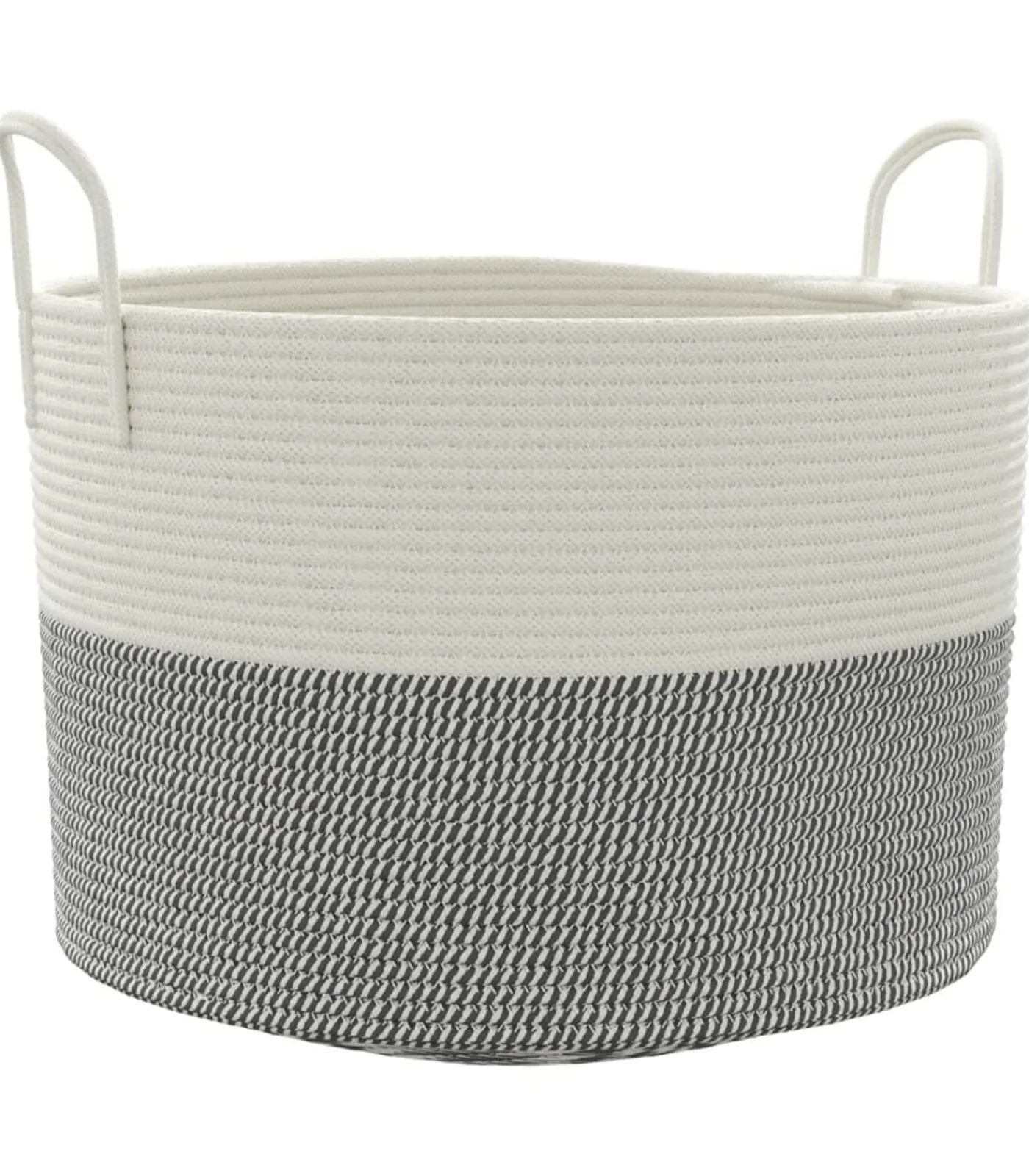 Sale Opbergmand Ø 51x33 cm katoen grijs en wit Manden En Bakken