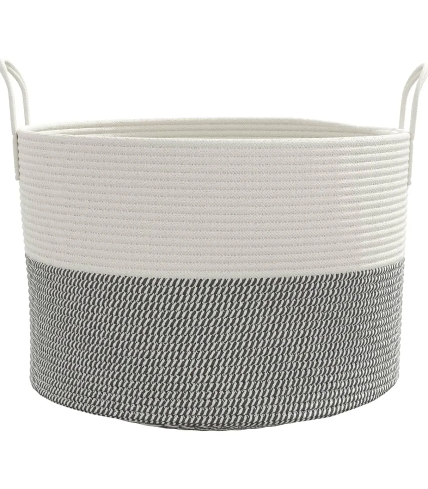 Sale Opbergmand Ø 51x33 cm katoen grijs en wit Manden En Bakken