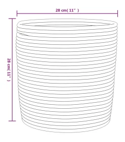 Best Opbergmanden 2 st Ø 28x28 cm katoen beige en wit Manden En Bakken