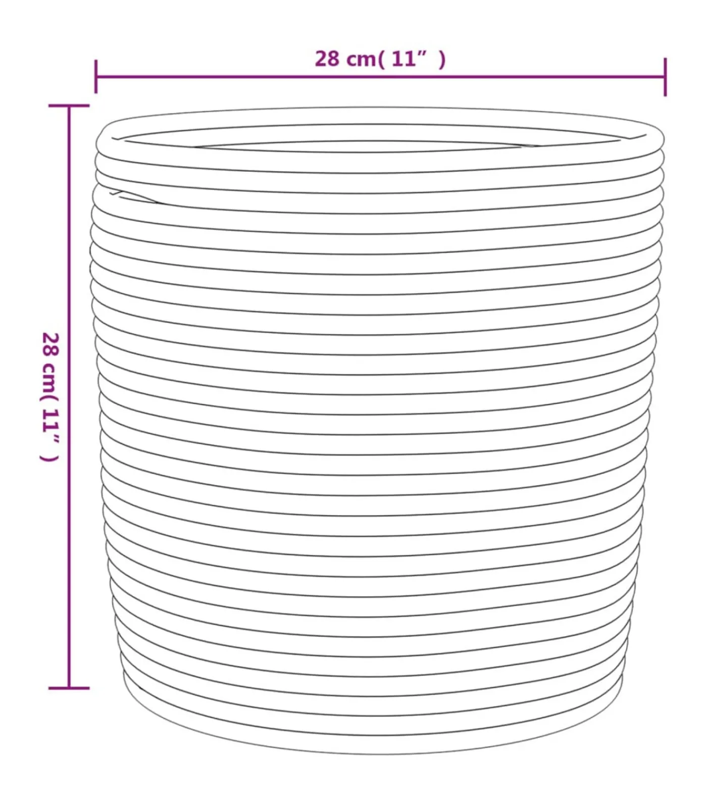 Best Opbergmanden 2 st Ø 28x28 cm katoen beige en wit Manden En Bakken