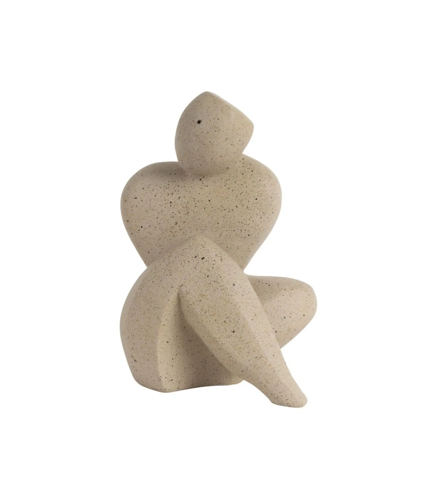 New Ornament Abstracto Tip Large - Bruin - 17x11x22cm Decoratie