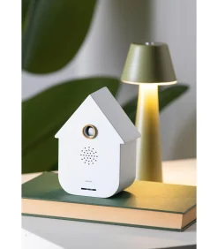 Discount Ornament Sound Box Modern Cuckoo - Wit - 12x7.5x11.5cm Decoratie