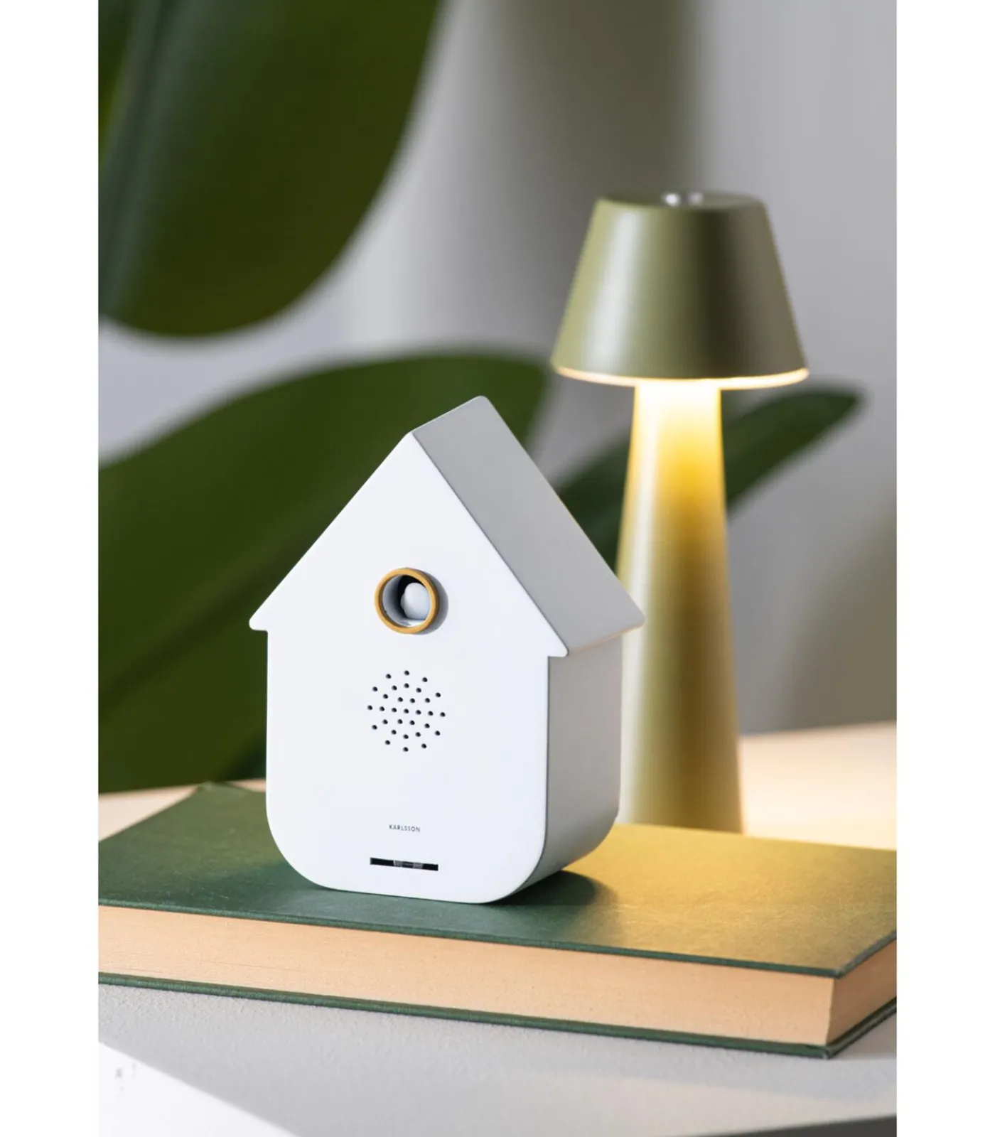 Discount Ornament Sound Box Modern Cuckoo - Wit - 12x7.5x11.5cm Decoratie