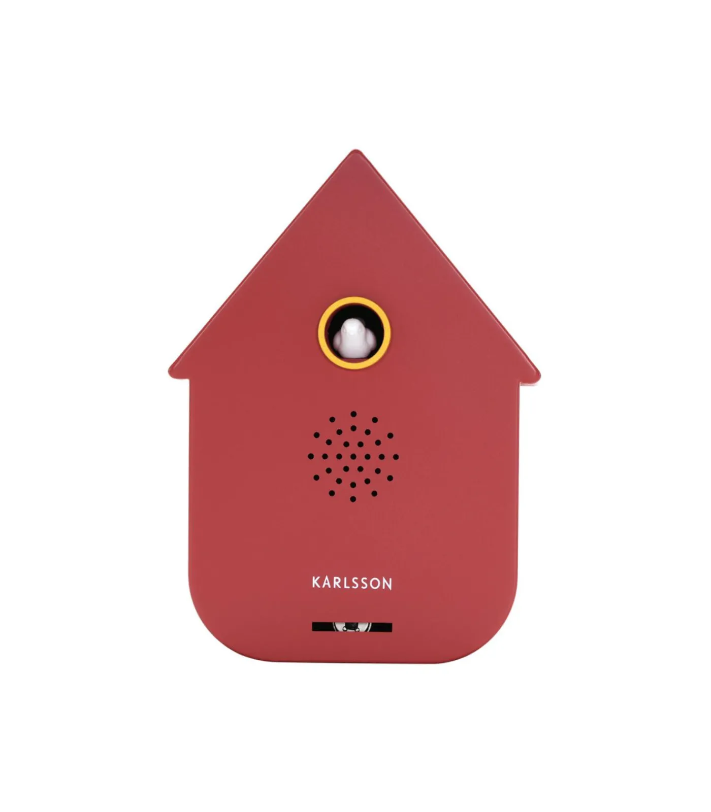 Discount Ornament Sound Box Modern Cuckoo - Rood - 12x7.5x11.5cm Decoratie