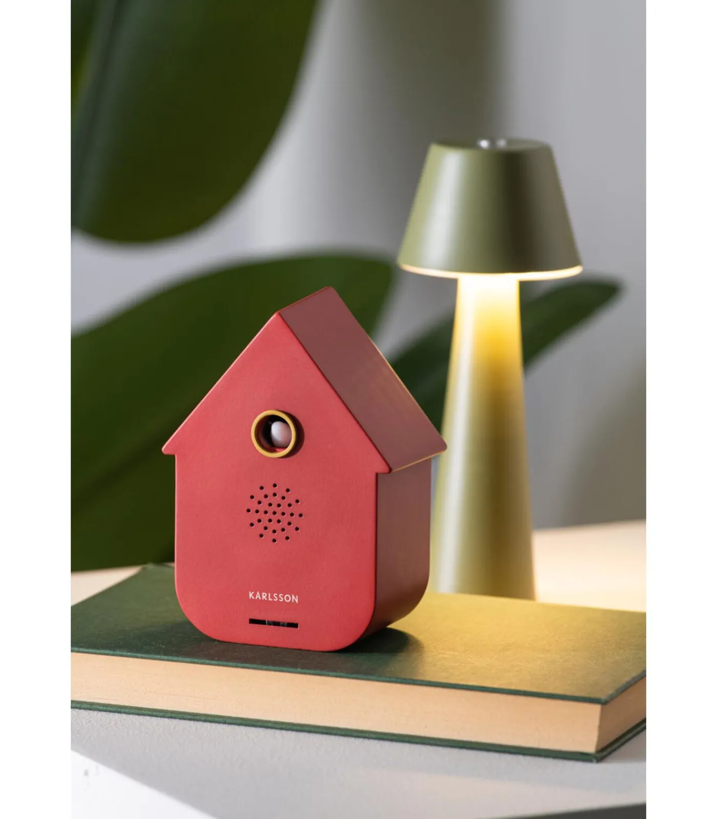Discount Ornament Sound Box Modern Cuckoo - Rood - 12x7.5x11.5cm Decoratie