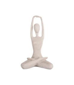 New Ornament Stretched Lotus - Grijs - 14.5x12x23.5cm Decoratie