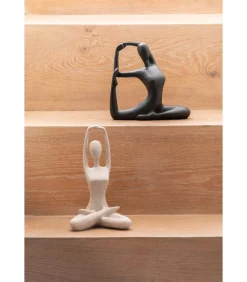 New Ornament Stretched Lotus - Grijs - 14.5x12x23.5cm Decoratie