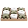 Online Ornament Tic Tac Toe - Groen - 18.5x18.5x5cm Decoratie