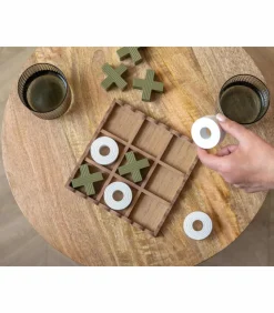 Online Ornament Tic Tac Toe - Groen - 18.5x18.5x5cm Decoratie