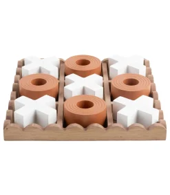 New Ornament Tic Tac Toe - Oranje - 18.5x18.5x5cm Decoratie