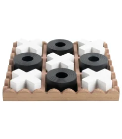 Outlet Ornament Tic Tac Toe - Zwart - 18.5x18.5x5cm Decoratie