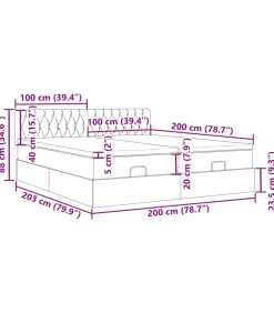 Online Ottoman bed met matrassen en LED's 200x200cm fluweel roze Bedden