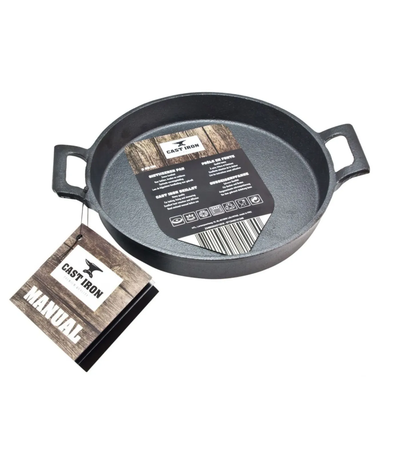 Discount Ovenschaal - Gietijzer - ø 20 cm - zonder anti-aanbaklaag Bakken