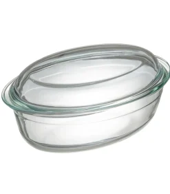 Sale Ovenschaal met deksel - Hittebestendig glas - Ovaal - 28 x 19 cm / 4 liter Bakken