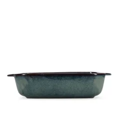 Discount Ovenschaal 32/25,5x20,5xH7cm groen/blauw Meridian Bakken
