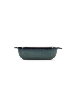 Discount Ovenschaal 25/19,5x16,5xH6cm groen/blauw Meridian Bakken