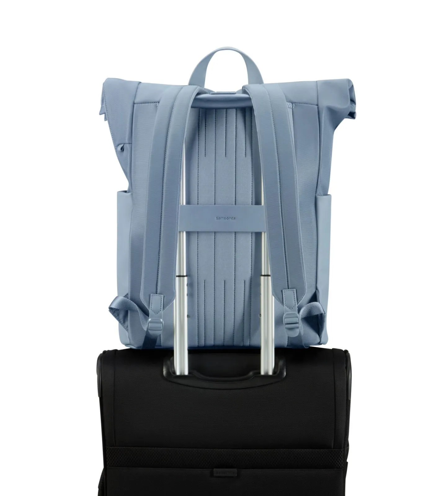 Clearance 4Pack Laptop Rolltop Rugzak 15.6 inch 41 x 13,5 x 31,5 cm DUSTY BLUE Rugzakken