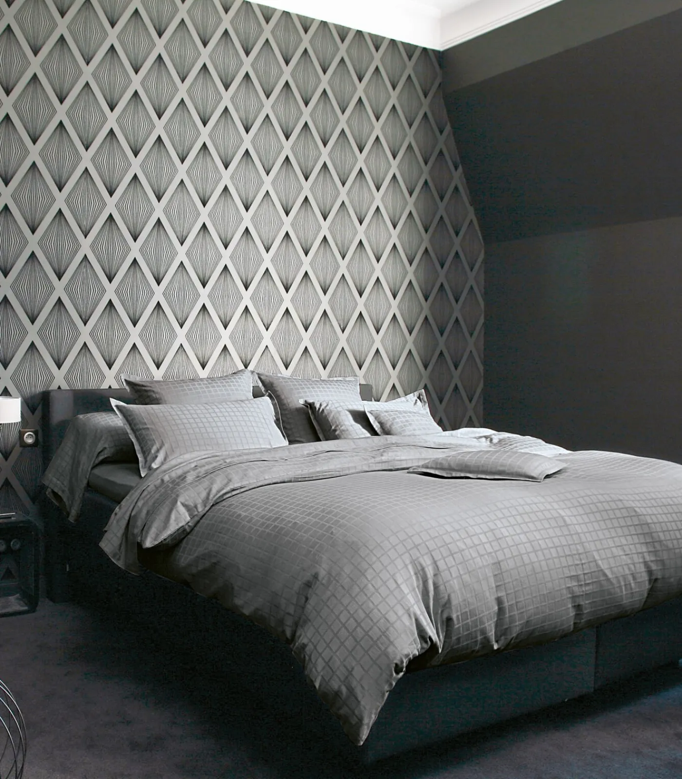 Sale PALACE Ardoise - Laken Jacquard katoen Lakens