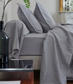 Sale PALACE Ardoise - Laken Jacquard katoen Lakens