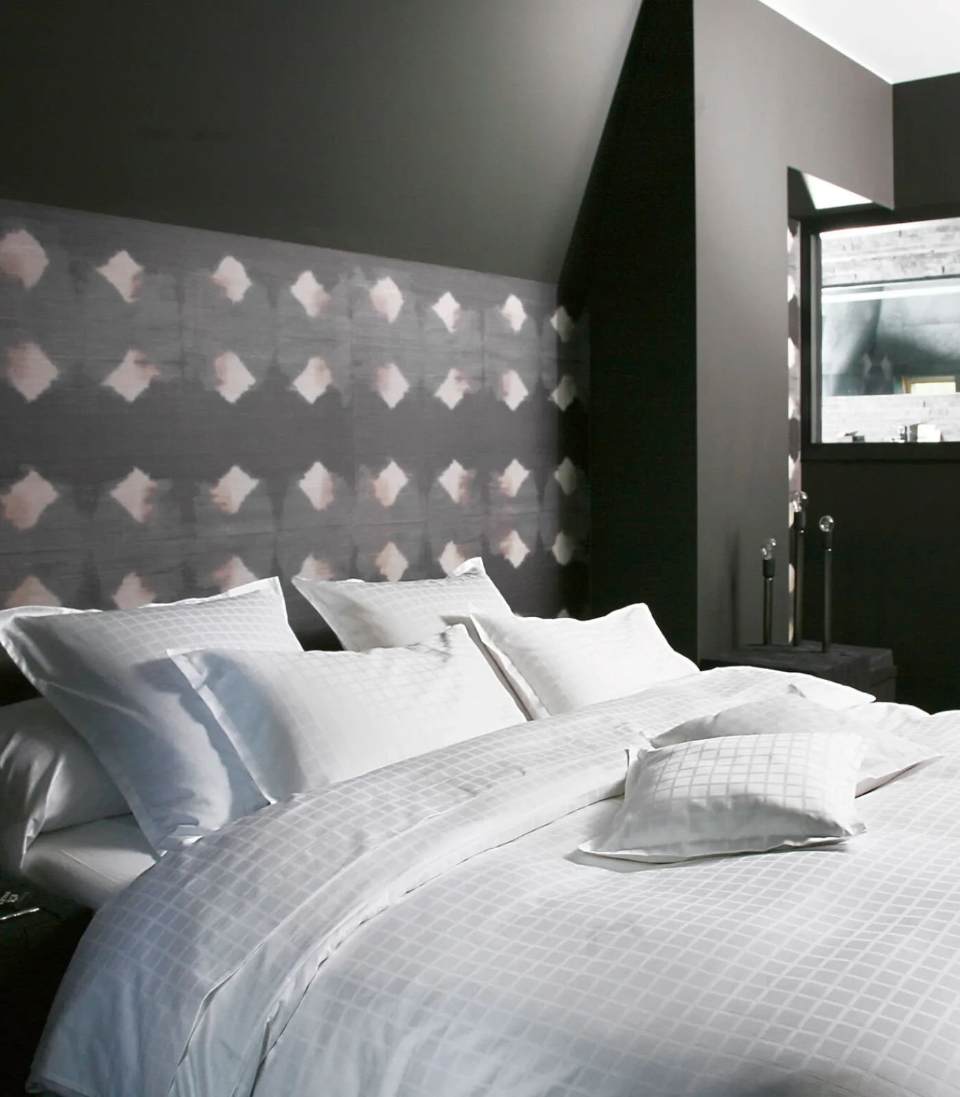 Sale PALACE Blanc - Laken Jacquard katoen Lakens