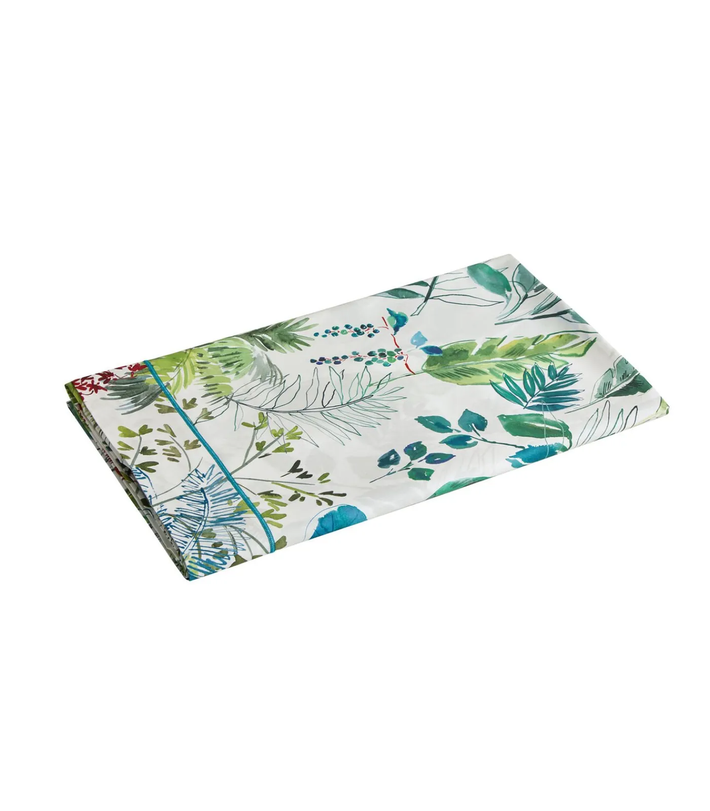 New PALMERAIE Bleu paon - Laken Satijn katoen Lakens