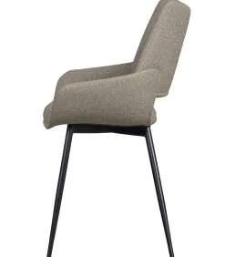 Best Parade Eetkamerstoelen - Melange Stof - Zand - Set van 6 Stoelen