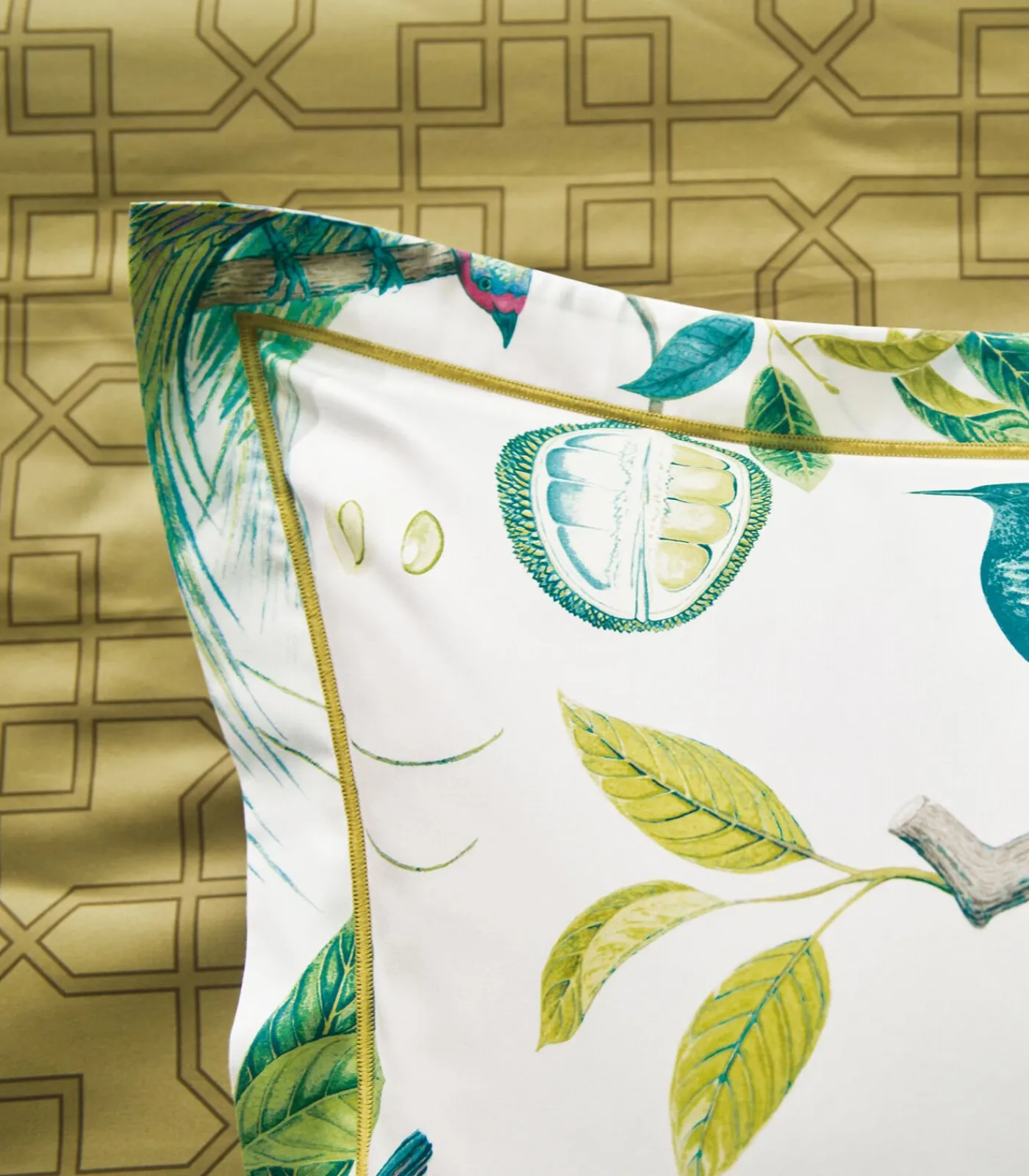 Best PARADESIA Ocre - Kussensloop Satijn katoen Kussenslopen