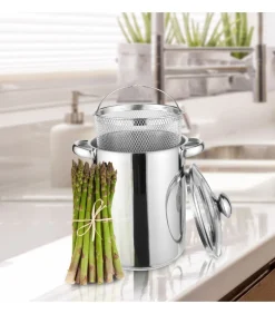 Sale Pastapan / Aspergepan met Glazen Deksel - RVS - ø 16 cm / 4.0 liter Potten & Pannen