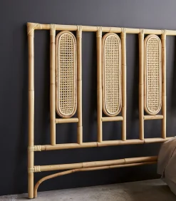 Online Paulette - Hoofdbord van gevlochten riet 160 cm Bedden