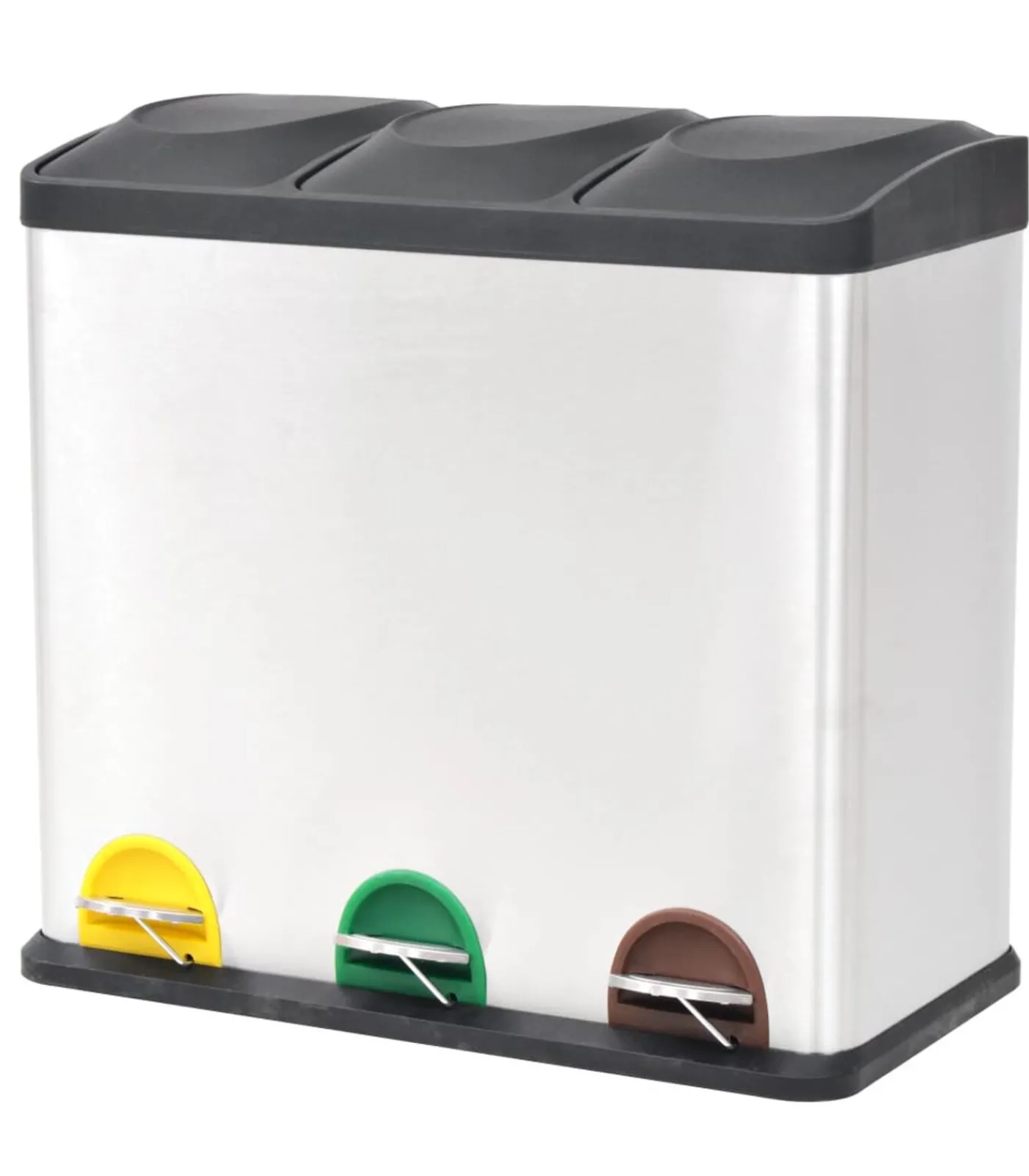 Sale Pedaalemmer voor recycling 54 L roestvrij staal Manden En Bakken