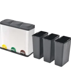 Sale Pedaalemmer voor recycling 54 L roestvrij staal Manden En Bakken