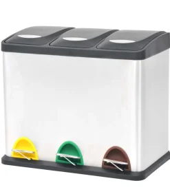 Clearance Pedaalemmer voor recycling 24 L roestvrij staal Manden En Bakken