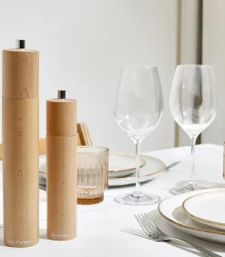 Best Peper/zoutmolen 4,5xH21,5cm hout bruin Grind Keukenaccessoires