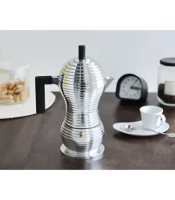 Clearance Percolator Pulcina - MDL02/3 B - Zwart - 3 kops - door Michele De Lucchi Koffie & Thee Maken