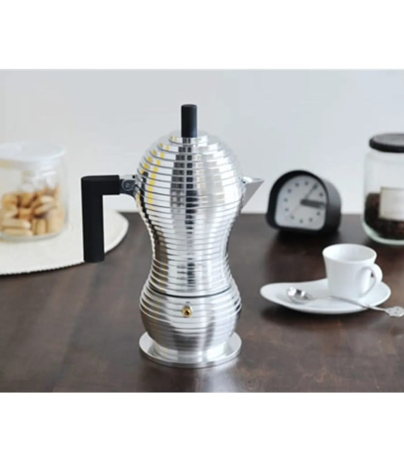 Clearance Percolator Pulcina - MDL02/3 B - Zwart - 3 kops - door Michele De Lucchi Koffie & Thee Maken