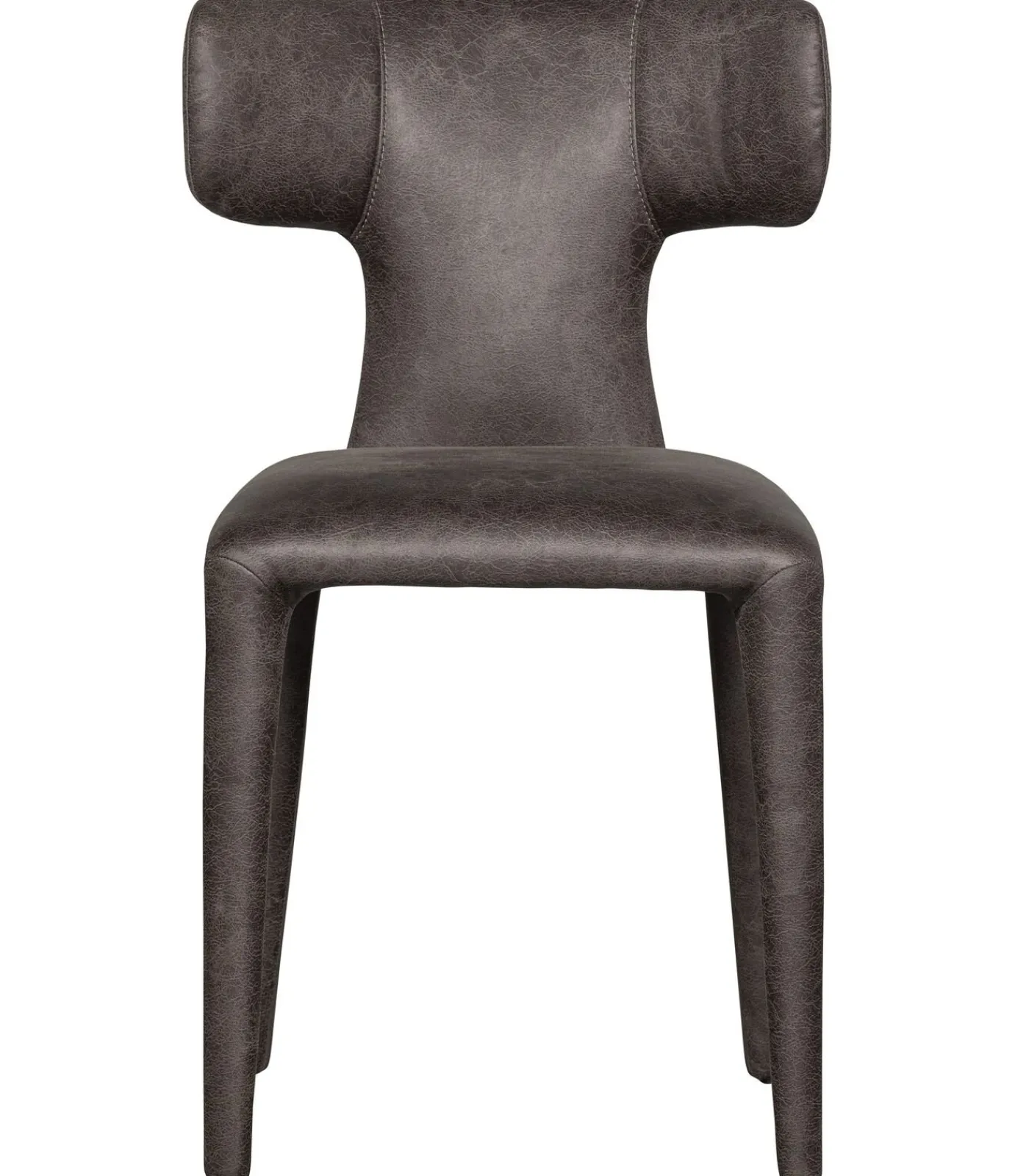 Online Permit Eetkamerstoelen - Leerlook - Zwart/Grijs - Set van 6 Stoelen