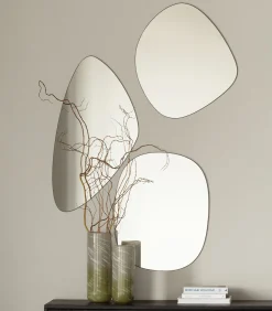 Philou Spiegel - Glas/Metaal - Zwart - 60x55x0,5 Spiegels