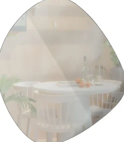 Philou Spiegel - Glas/Metaal - Zwart - 60x59x0,5 Spiegels