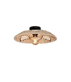 Sale Plafonniere Andros - Naturel/Wit - Ø45cm Hanglampen