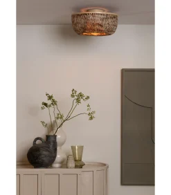 New Plafonniere Barbados - Naturel - Ø35cm Hanglampen