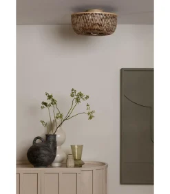 New Plafonniere Barbados - Naturel - Ø35cm Hanglampen