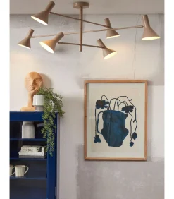 Hot Plafonniere Izmir - Grijs - 124x124x40cm Hanglampen