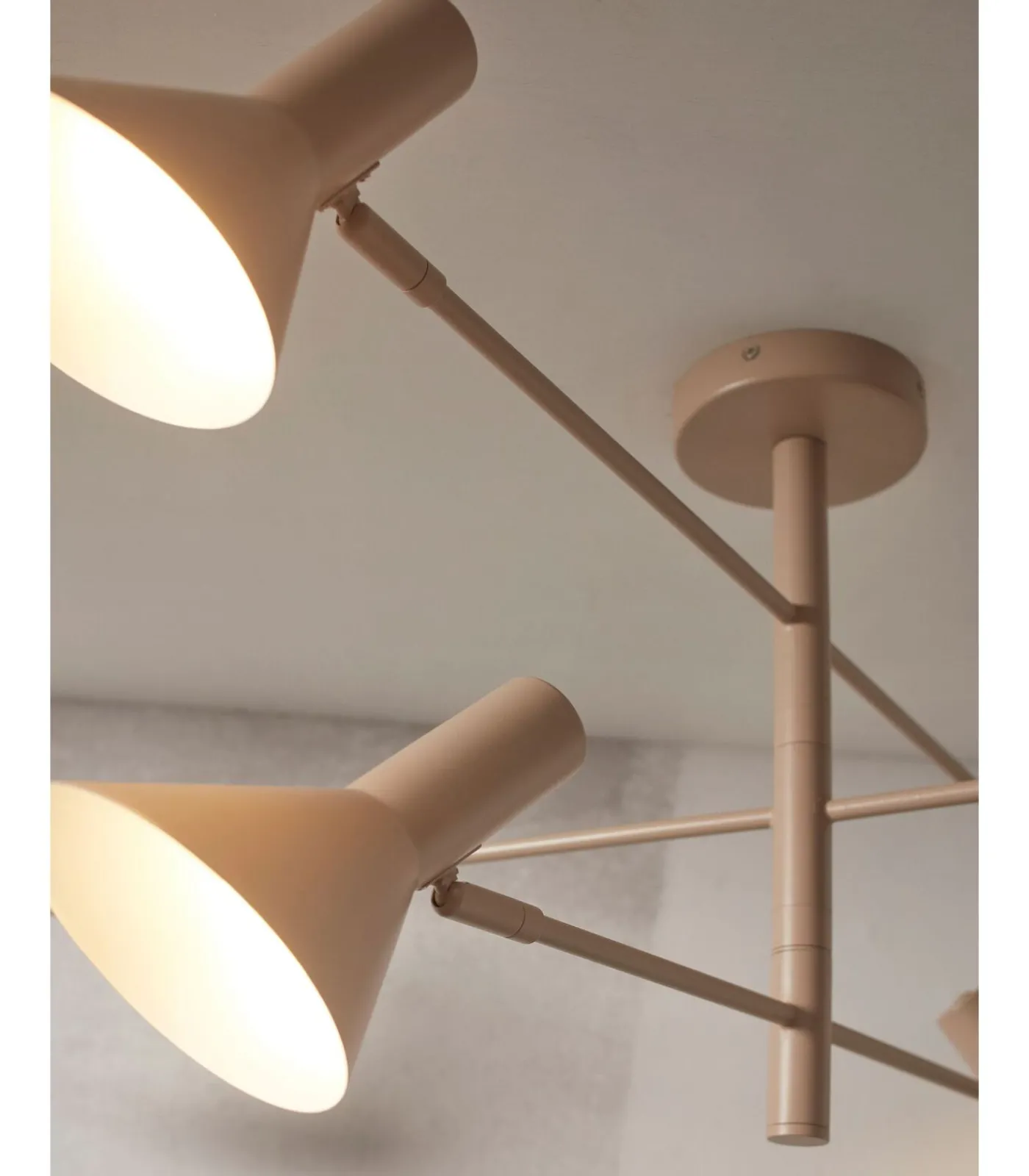 Hot Plafonniere Izmir - Grijs - 124x124x40cm Hanglampen