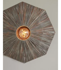 Online Plafonniere Panama - Donker grijs - 45x45x5cm Hanglampen