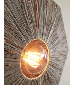 Online Plafonniere Panama - Donker grijs - 45x45x5cm Hanglampen