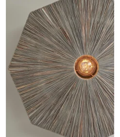 Discount Plafonniere Panama - Donker grijs - 65x65x7cm Hanglampen