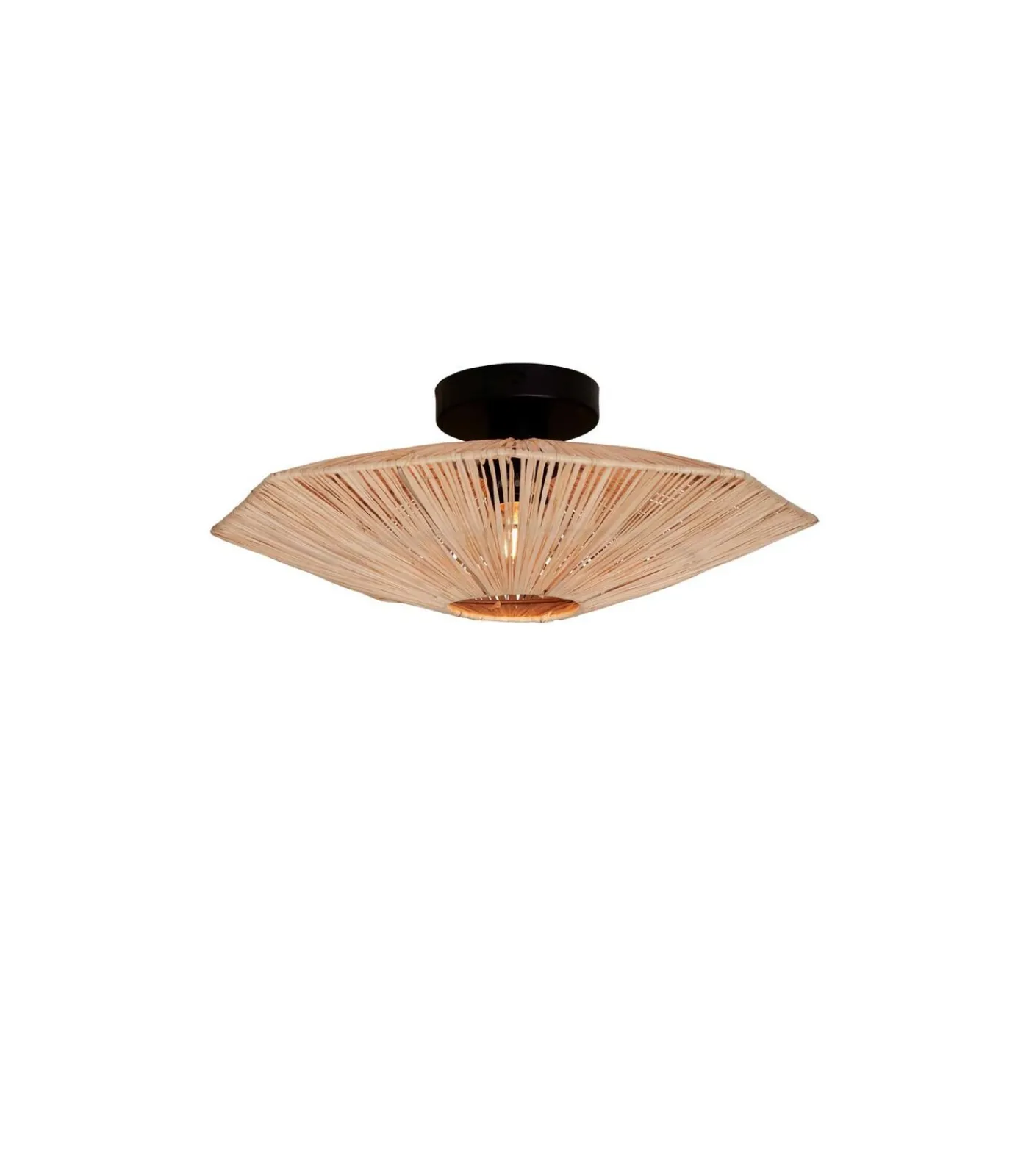 Best Plafonniere Panama - Naturel - 45x45x5cm Hanglampen